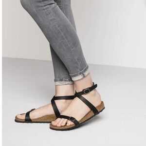Birkenstock Black Strappy Sandals